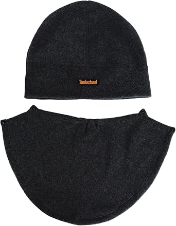 Timberland Mens 2-in-1 Fleece Balaclava - Water Resistant, Convertible Hood with Face Cover, Soft Fleece for Cold Weather