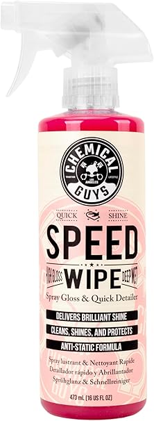 Speed Wipe Quick Detailer High Gloss Streak Free Shine for Cars Trucks.