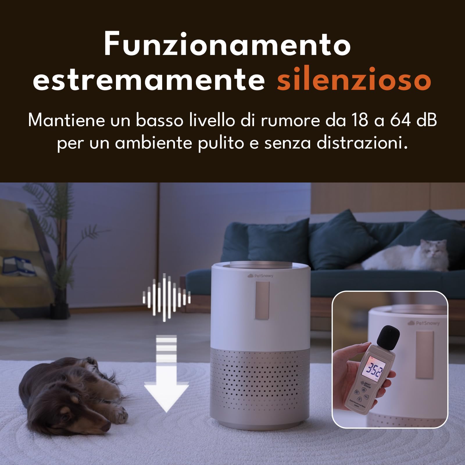 PetSnowy Purificatore d'aria