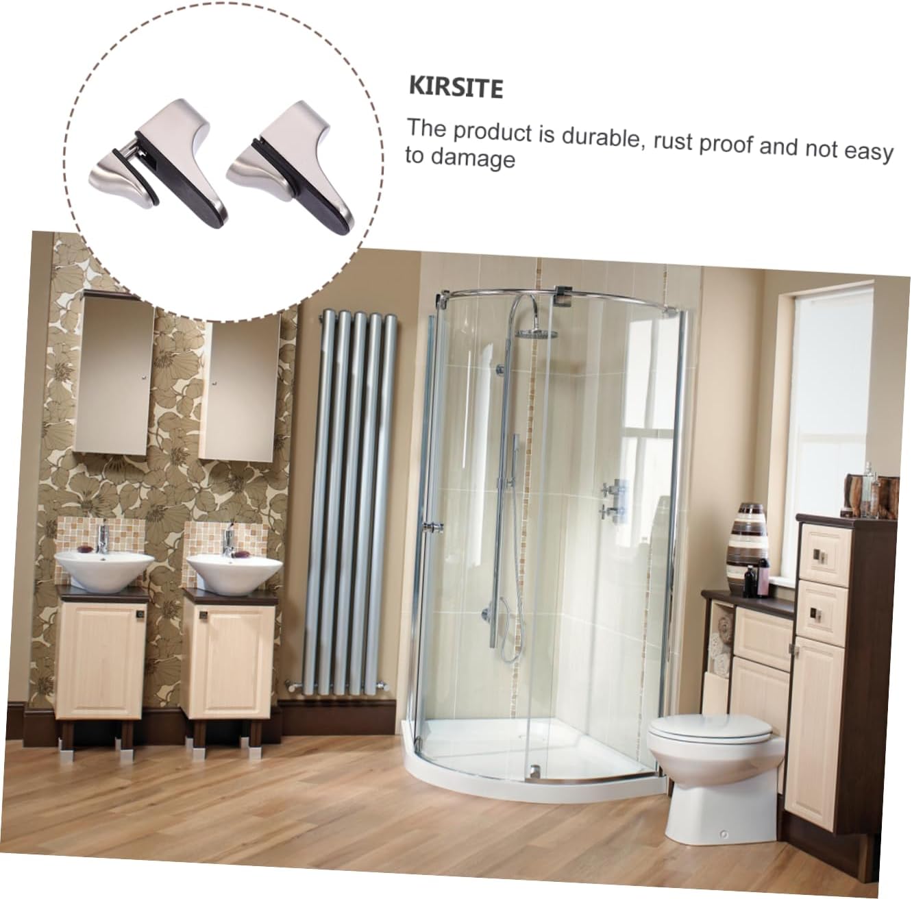 Veemoon 12pcs Adjustable Zinc Alloy Glass Clamp Bracket - Support for Thick Glass for Shelving Display and Bathroom Use