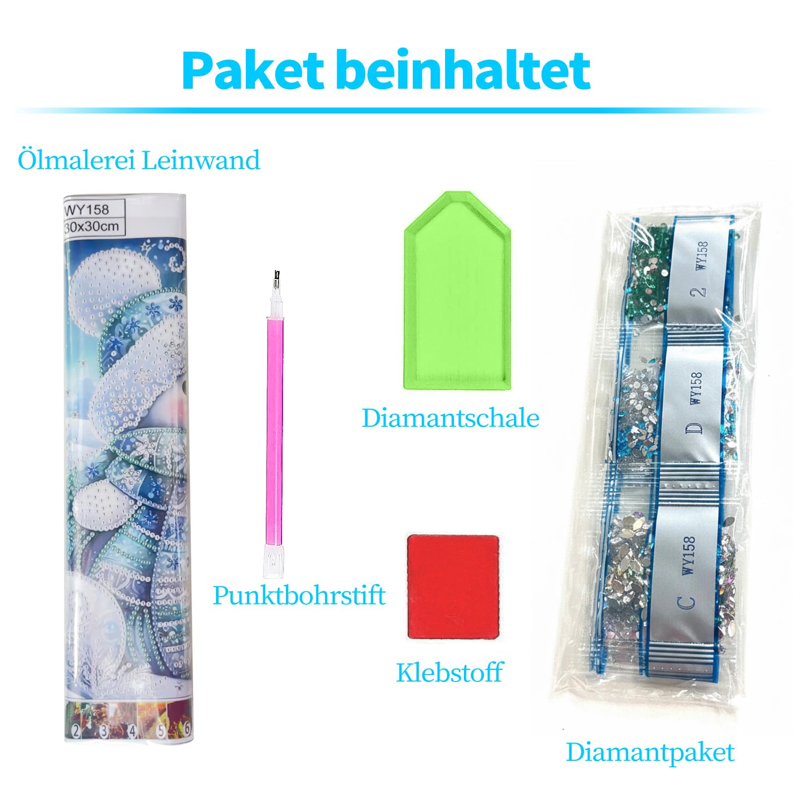 MytaYt Diamond Painting Weihnachten, 5D Diamant Pai Produktbild-Vorschau 10