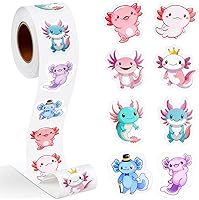 Vista 23 de 1 rollo de calcomanías de dinosaurio de animales, recompensa, suministros de oficina, incentivos, animales, calcomanías de fiesta de Navidad, 500