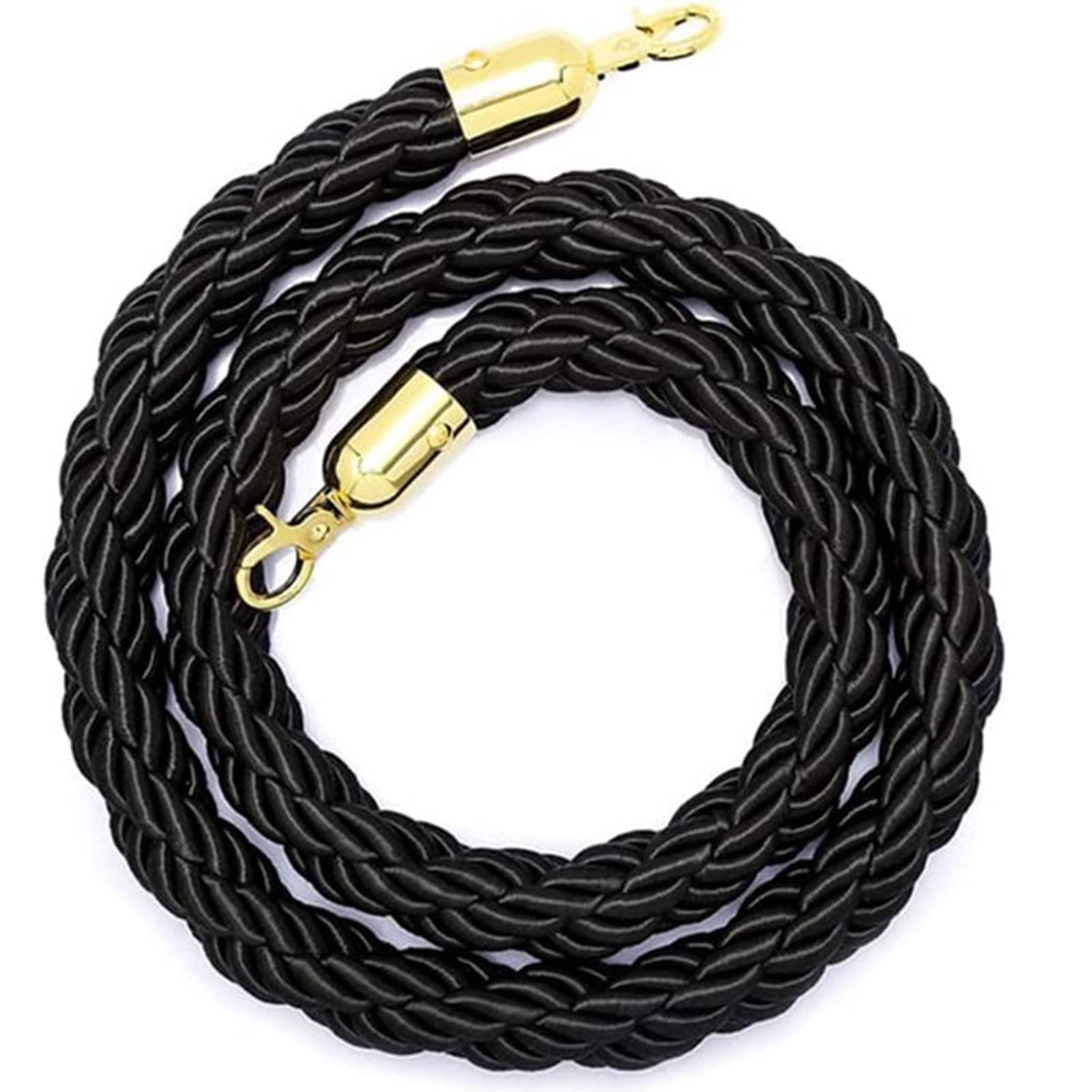 KLGFBDC Hemp Rope Crowd Control Barriers Queue Line Ropes for Stanchions Automatic Button Safety Ropes Stanchion Rope for Event Management Crowd Management Solutions