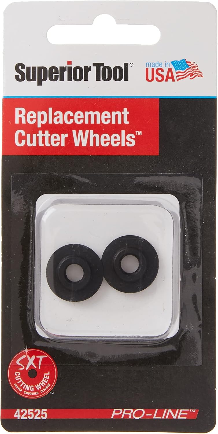 Superior Tool 42525 Replacement Cutter Wheels (Cu, Al, Steel)-Mini Tube Cutting Replacement Wheels,Black image 3