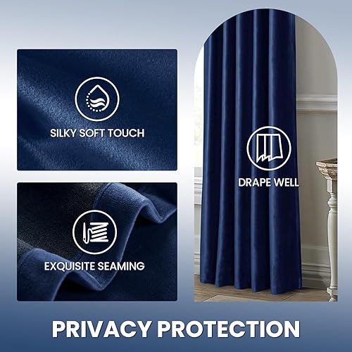 Miniatura 4 de Dreaming Casa Curtain DC10750 - Cortinas de 2 paneles con bolsillo para barra trasera