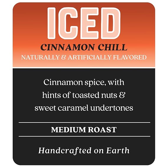 Copper Moon K-Cup Coffee Pods, Medium, Brew Over Ice Cinnamon Chill, 20 Ct