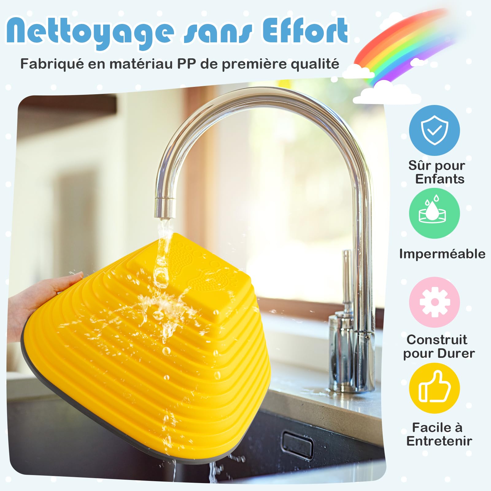 DREAMADE Pierres d'Équilibre Empilables pour Enfants, Parcours de Motricité, Antidérapantes, Jouets Sensoriels 3+