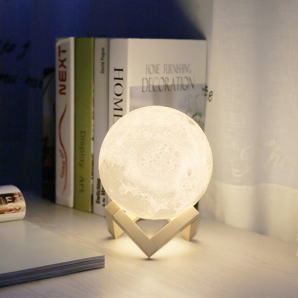 3D Moon LED UE3D010, 2 colours, touch control, night light. 10 [Energy Class B]