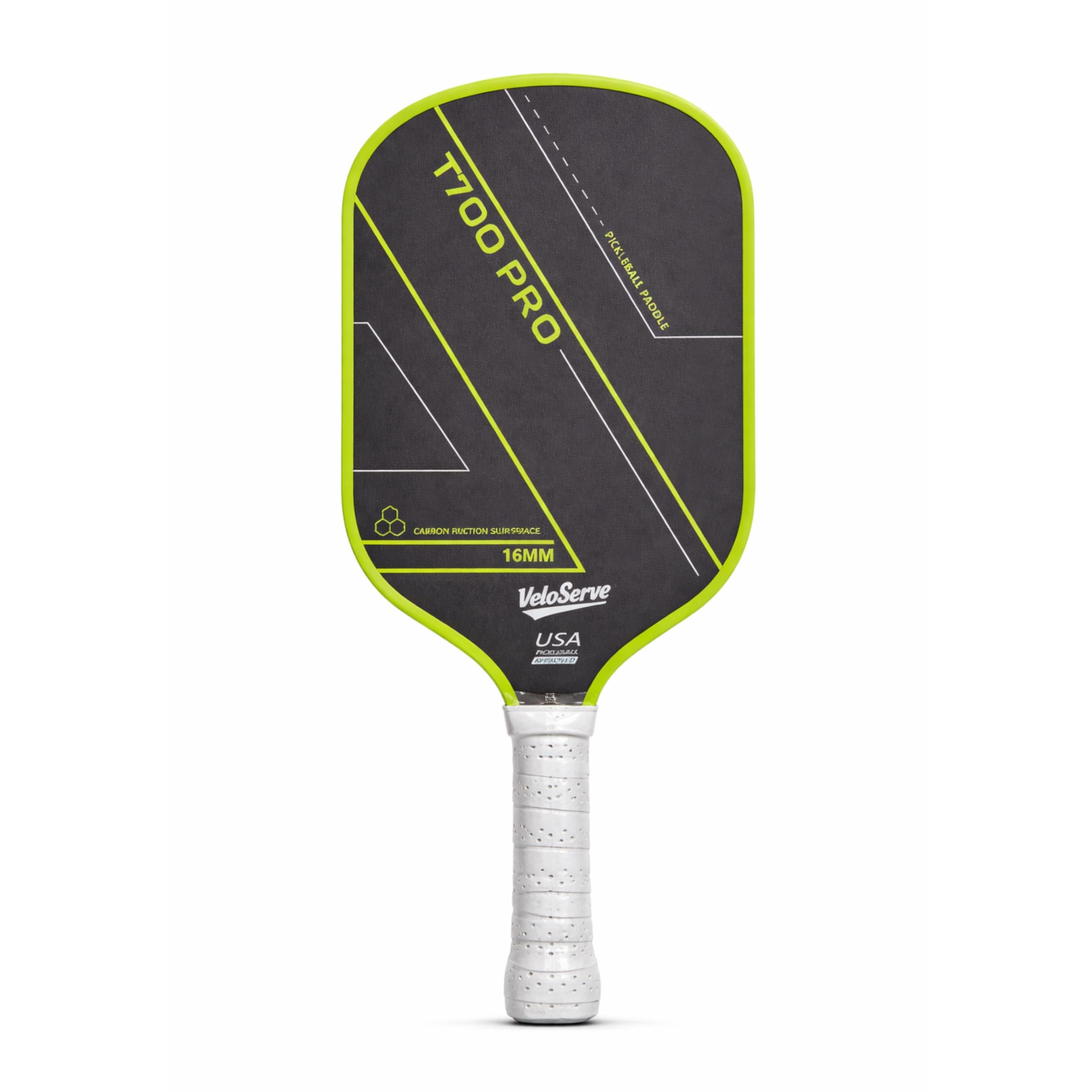 VeloServe Green Carbon Fiber Pickleball Paddle | Lightweight 7.6–8oz Racket with Comfort Grip, Large Sweet Spot & Crack-Resistant Design | Indoor/Outdoor Paddle for Pros & Beginners (1 Pack)-image-33
