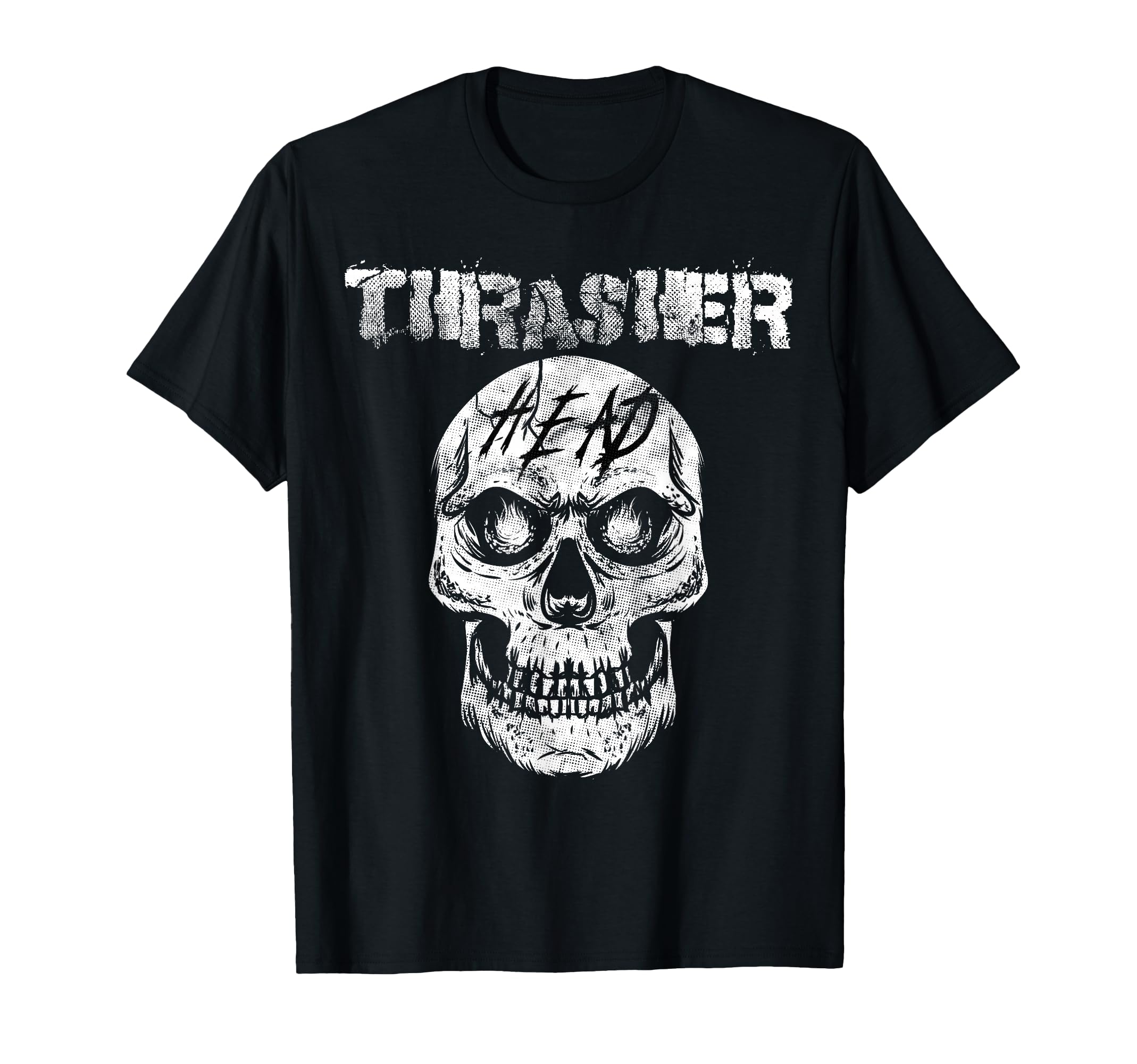 Thrasher Head Shirt Distressed Skull Vintage Skater T-Shirt