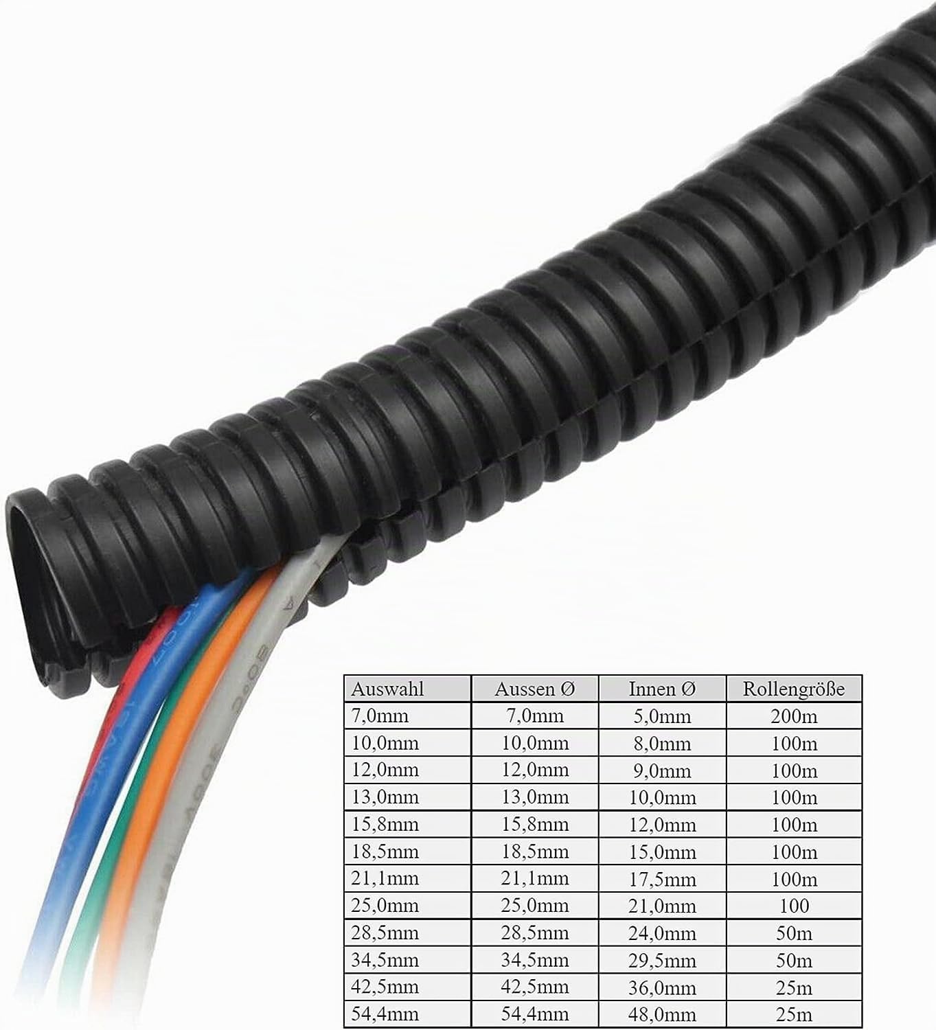 Flexibles Edelstahl-Wellrohr Meterware – 4 Bis 51 Mm Für Kabel- Und Rohrschutz