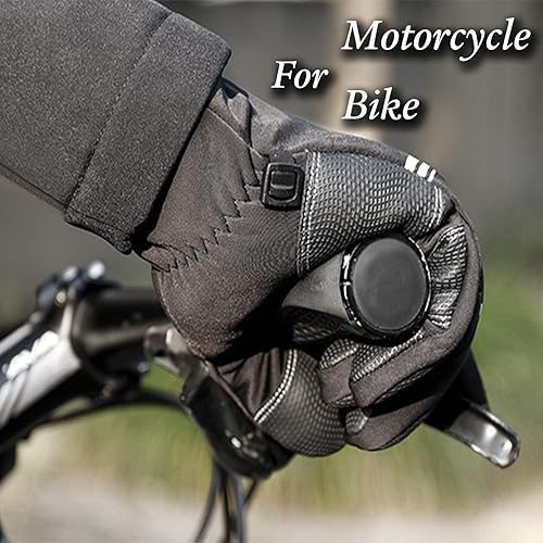 Miniatura 5 de Little World Guantes de invierno, guantes de ciclismo, resistentes al viento, impermeables, antideslizantes para exteriores, ciclismo, snowboard,