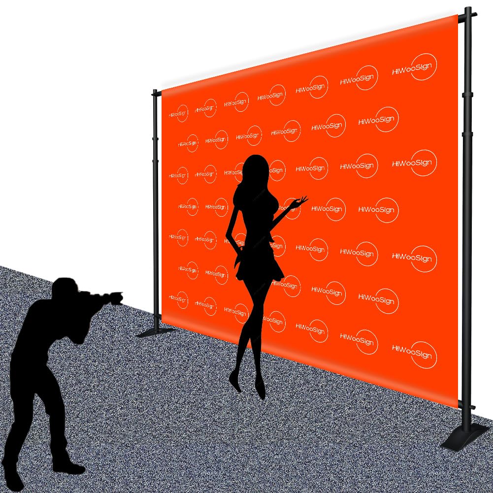Heavy Duty Backdrop Banner Stand 9'x10'(HxW), Thicker Professional Large Telescopic Display Step and Repeat Stand for Photography Free Carrying Case (9'x10')