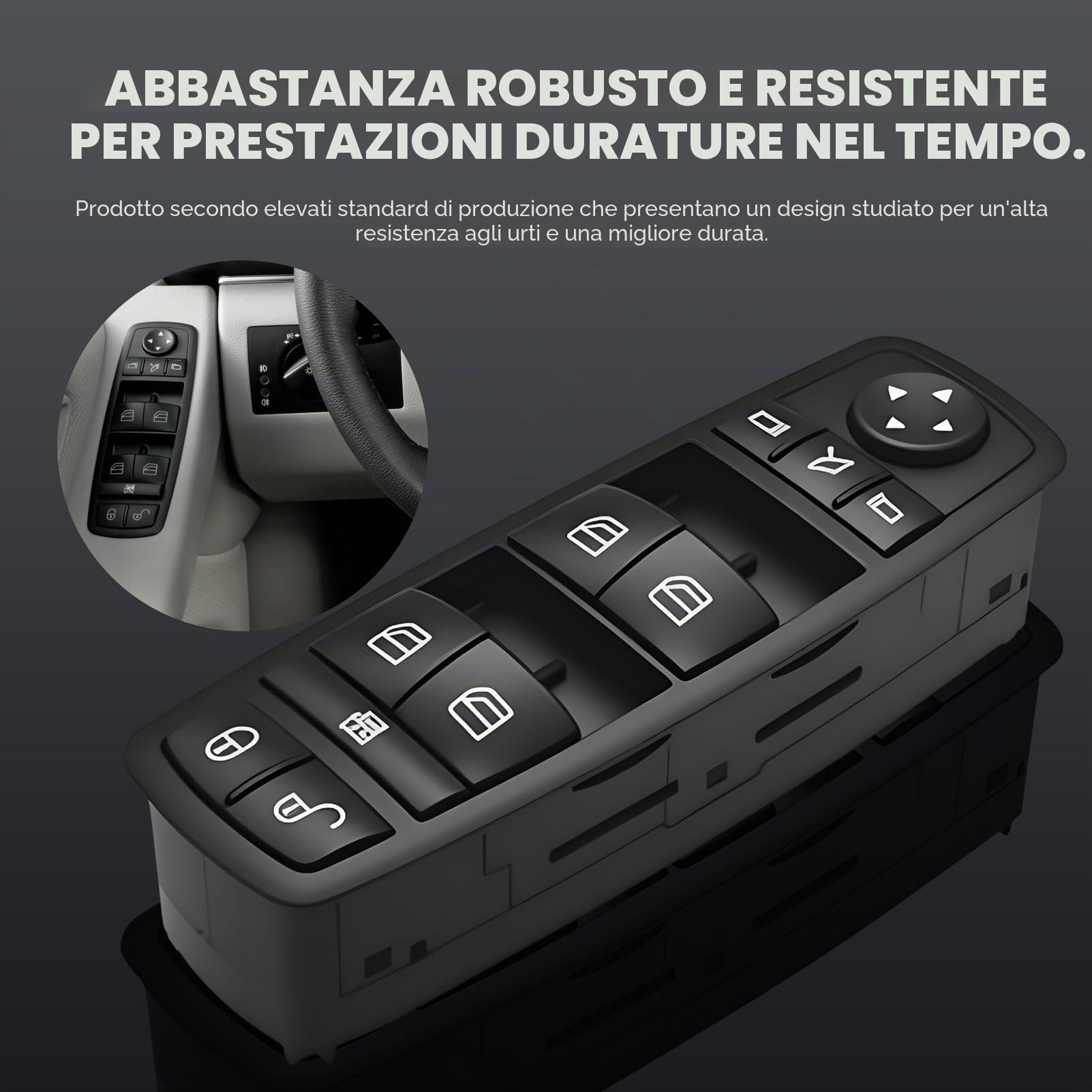 Interruttore Finestra Alzacristalli per classe A W169 classe B W245 Pulsantiera per A1698206710