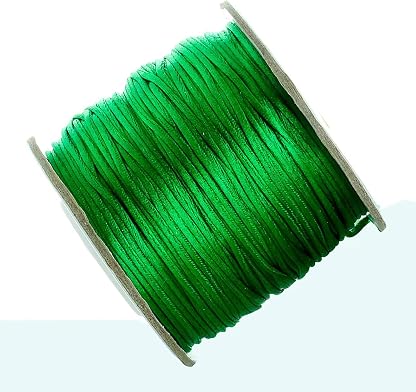 Jaydis Cordão De Cetim Verde Rabo De Rato De 1,5 Mm, 80 Jardas, Para Acabamento Em Nylon, Seda, Miçangas, Nós Chineses, Macramê, Ideal Para Confecção De Colares, Pulseiras E Bijuterias Trançadas. por Artista não identificado — capa do álbum