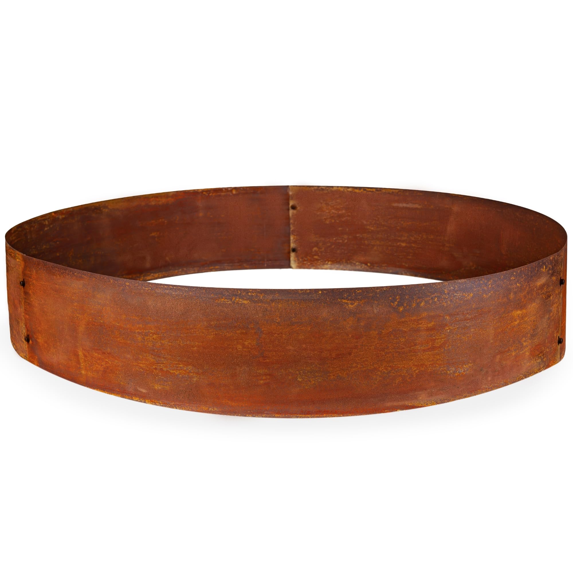 UNIGARDIA Bordura da Giardino per Alberi in Acciaio Corten Ø 100 cm, Altezza 20 cm - Bordura per Aiuola in Metallo Circolare - Installazione Facile, Accessori e 1 Paio di Guanti Inclusi