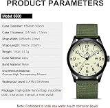LN LENQIN Montres Hommes Montre Militaires analogiques à Quartz pour Homme - 5