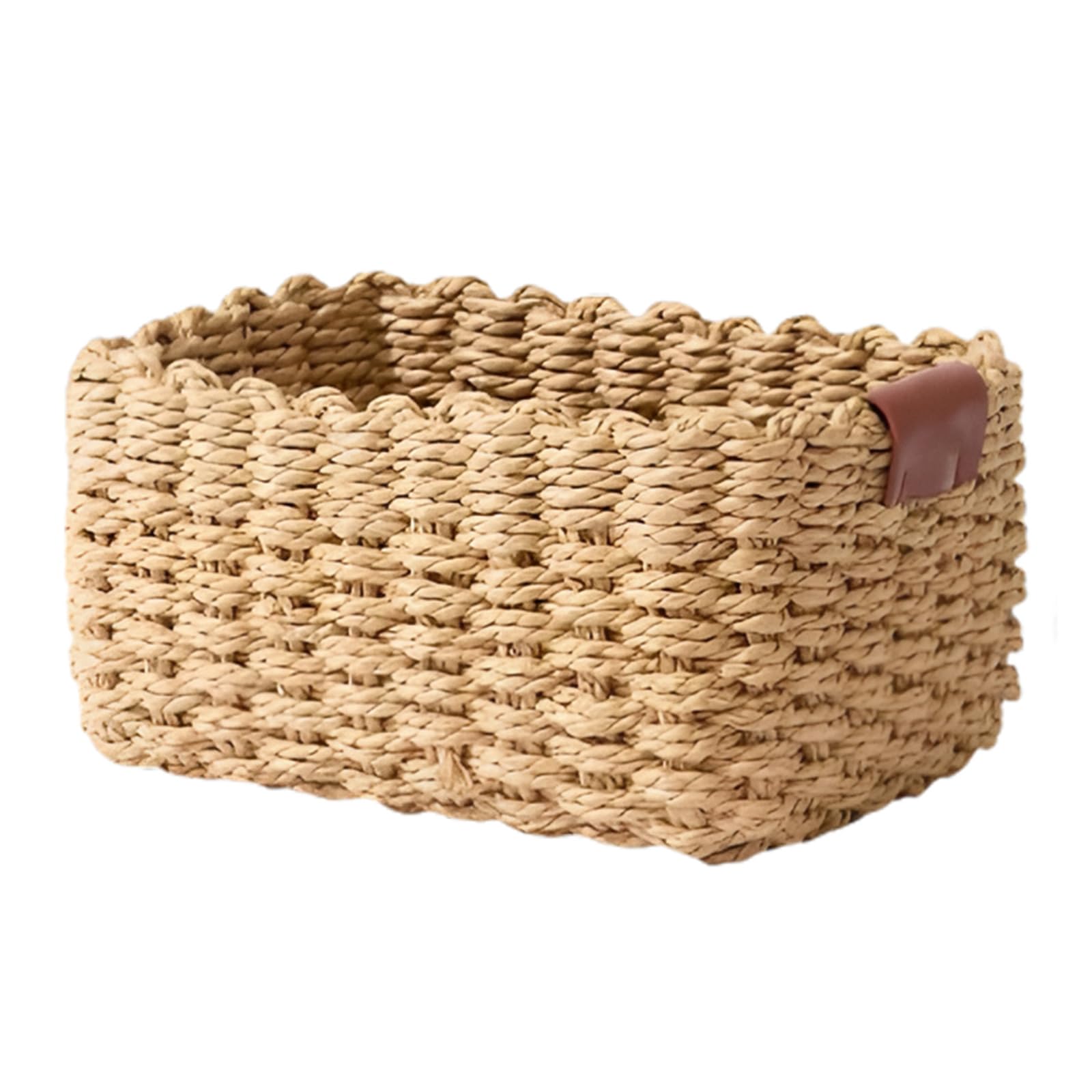 Handwoven Paper Rope Storage Basket Natural Organizers for Home Offices Decoration Paper Rope Storage Basket Natural Fiber Planner