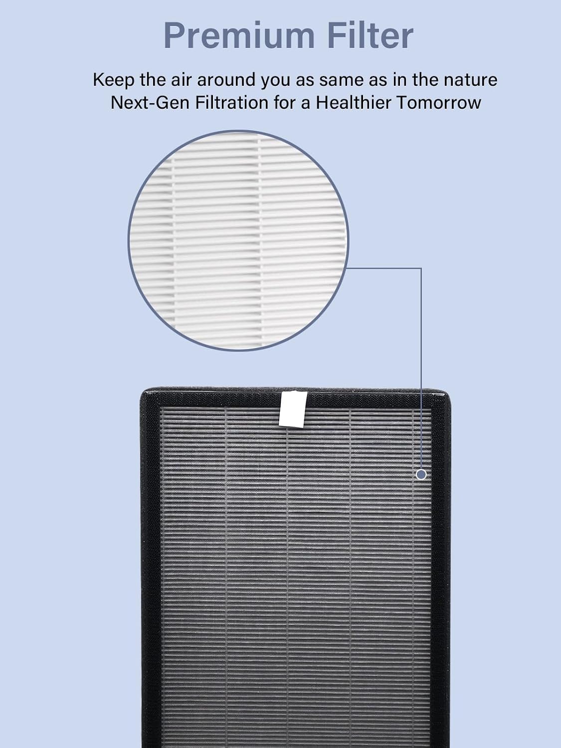 2-Pack Replacement Filters Compatible with Soleus Air GA1-W, Dual Filter Set for GA1 Series Air Purifier image 4