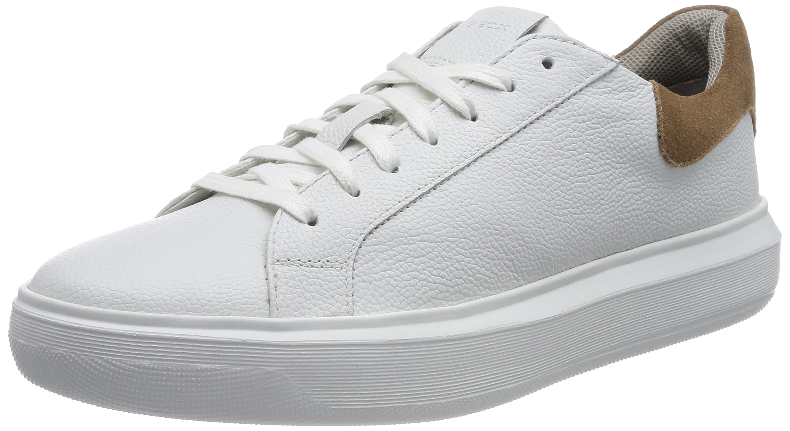 Geox Men's U Deiven Trainers, White Biscuit, 8 UK