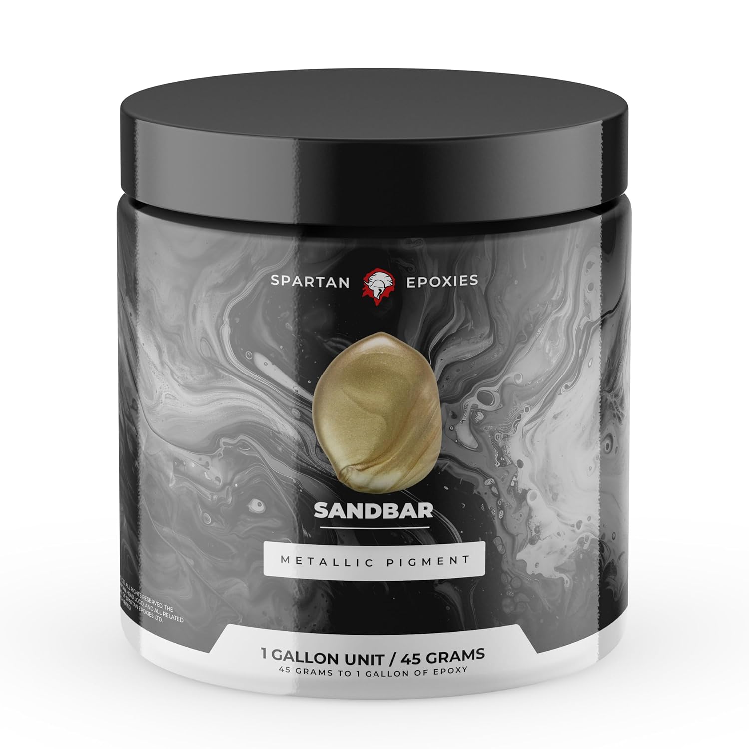 Spartan Epoxies Metallic Pigment Powder for Epoxy - 30 Unique Colors, 4oz for 1 Gallon and 12oz for 3 Gallons of Clear Epoxy, Made in the USA (Reef, 12oz (135 Grams))