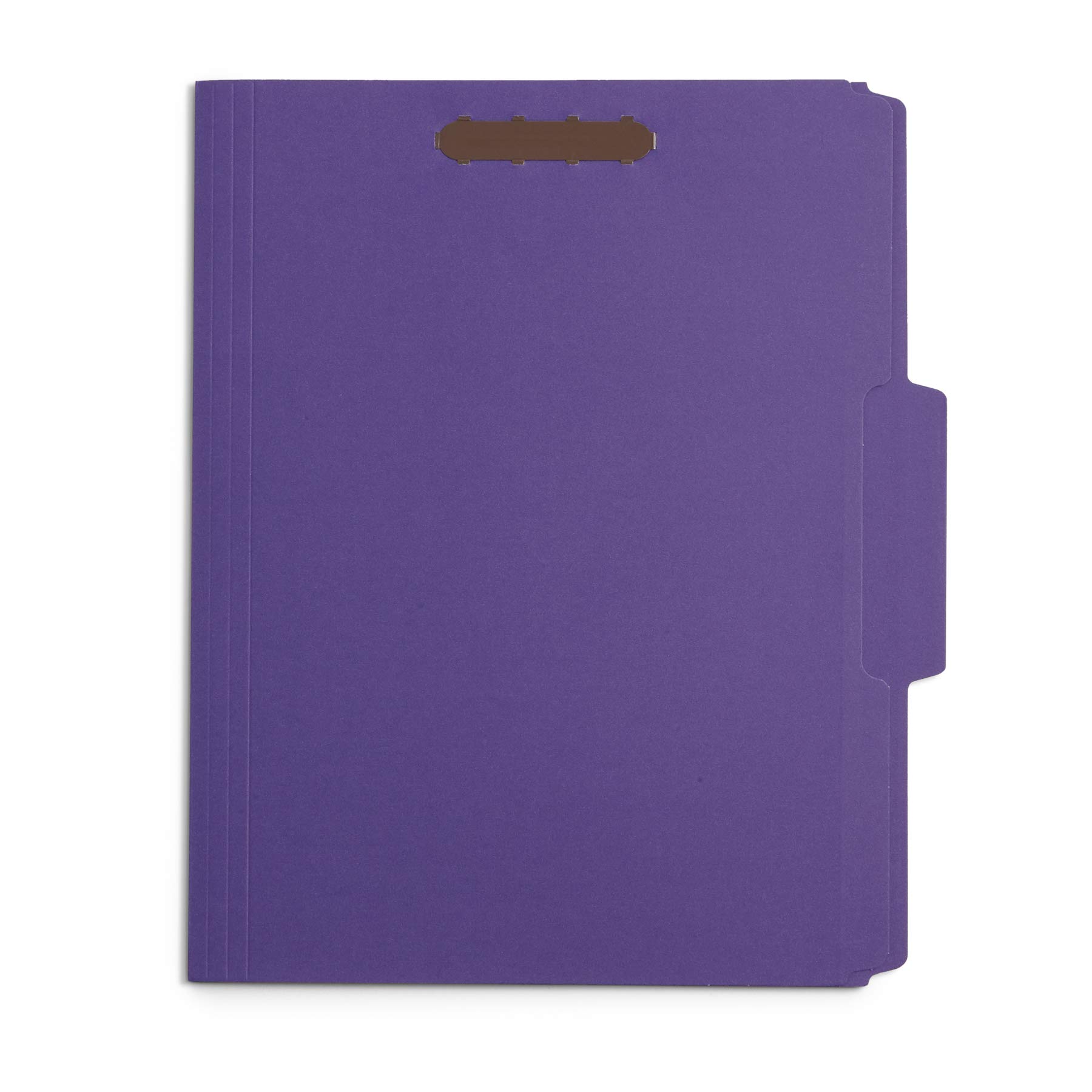 1/3 Tab Cut Fastener Folder, Embedded, Purple - Image 4