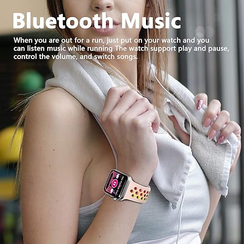 Miniatura 6 de Reloj inteligente para teléfonos Android e iOS, reloj inteligente 2.19 con pantalla táctil con monitor de sueño de frecuencia cardíaca, podómetro,