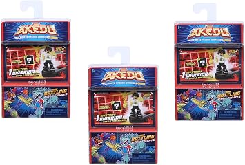 Akedo Ultimate Arcade Warriors Mystery Warrior + Battle Controller Battle Action Figure 3 Pack