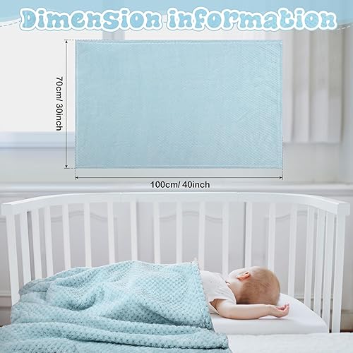 Miniatura 8 de Newwiee 3 mantas de bebé suaves y mullidas, manta neutra para niños pequeños, manta cálida para cuna, acogedora manta de recepción para niños