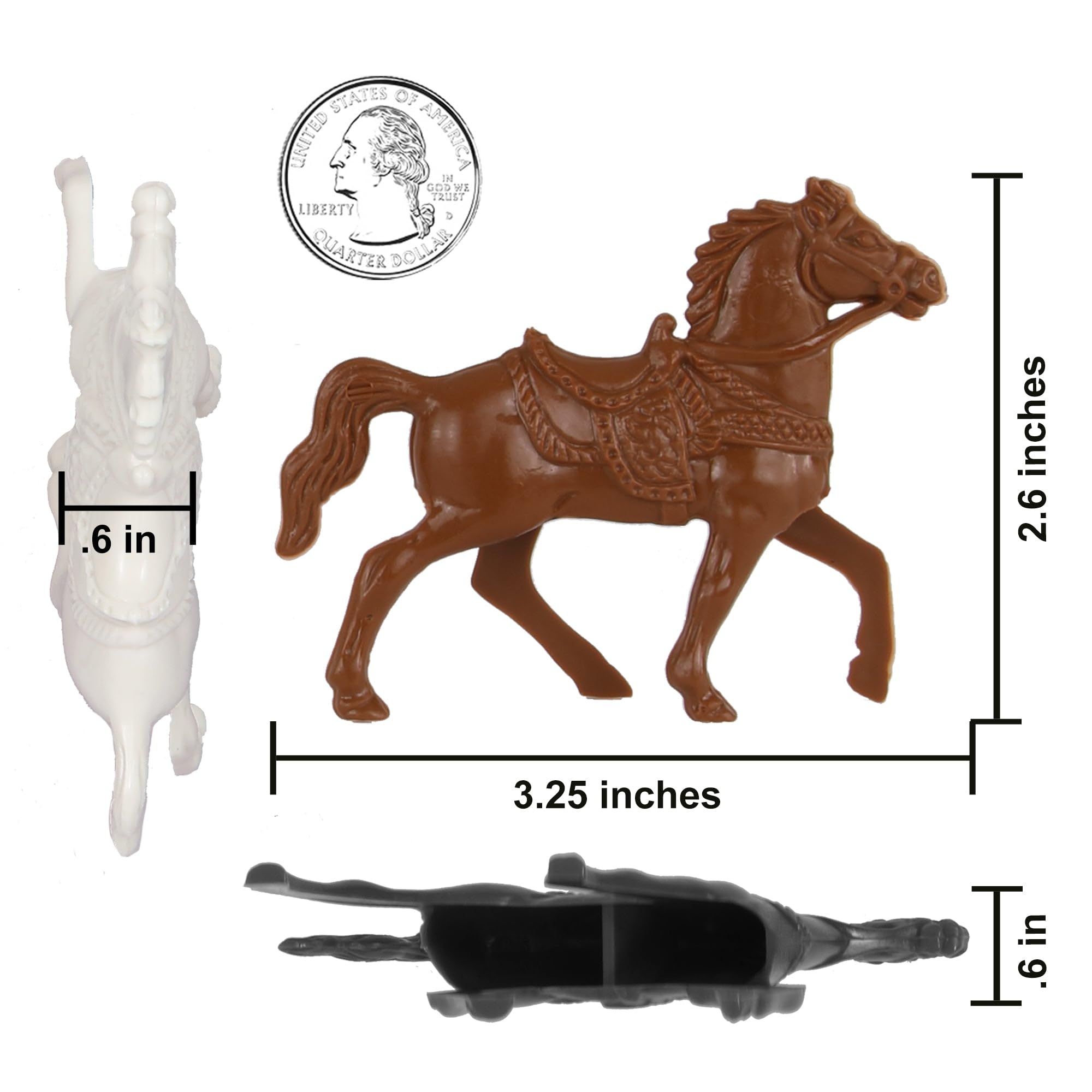 Amazon.com: BMC Classic Lido Riding Horses - 15pc Plastic Figure