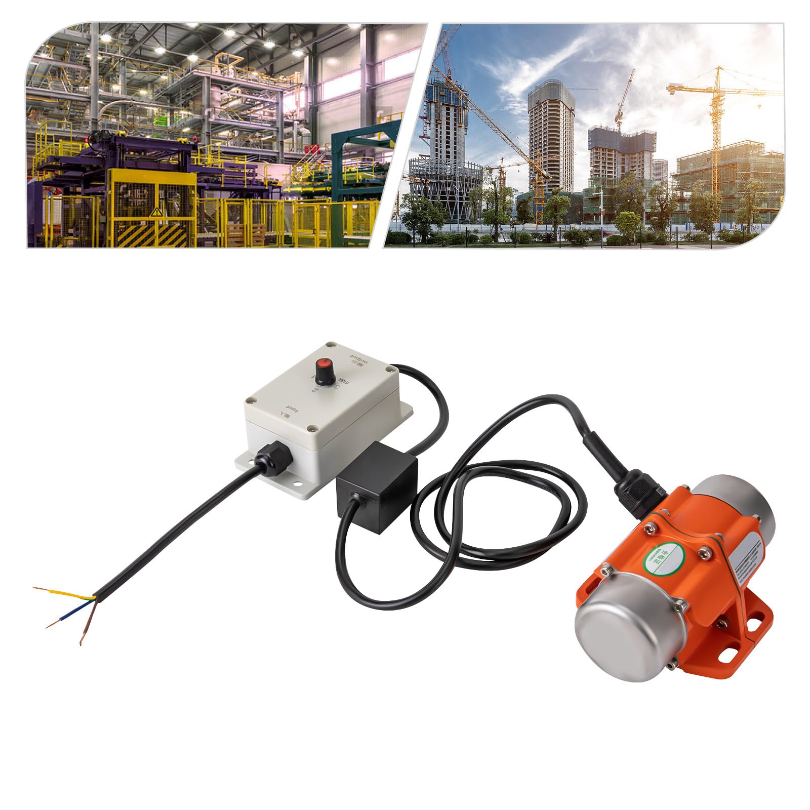 30W 220V Elektrischer Vibrationsmotor AC Vibration Motor Asynchroner Vibrationsmotor Mehrzweckmotor mit Drehzahlregler Elektrischer Rüttler