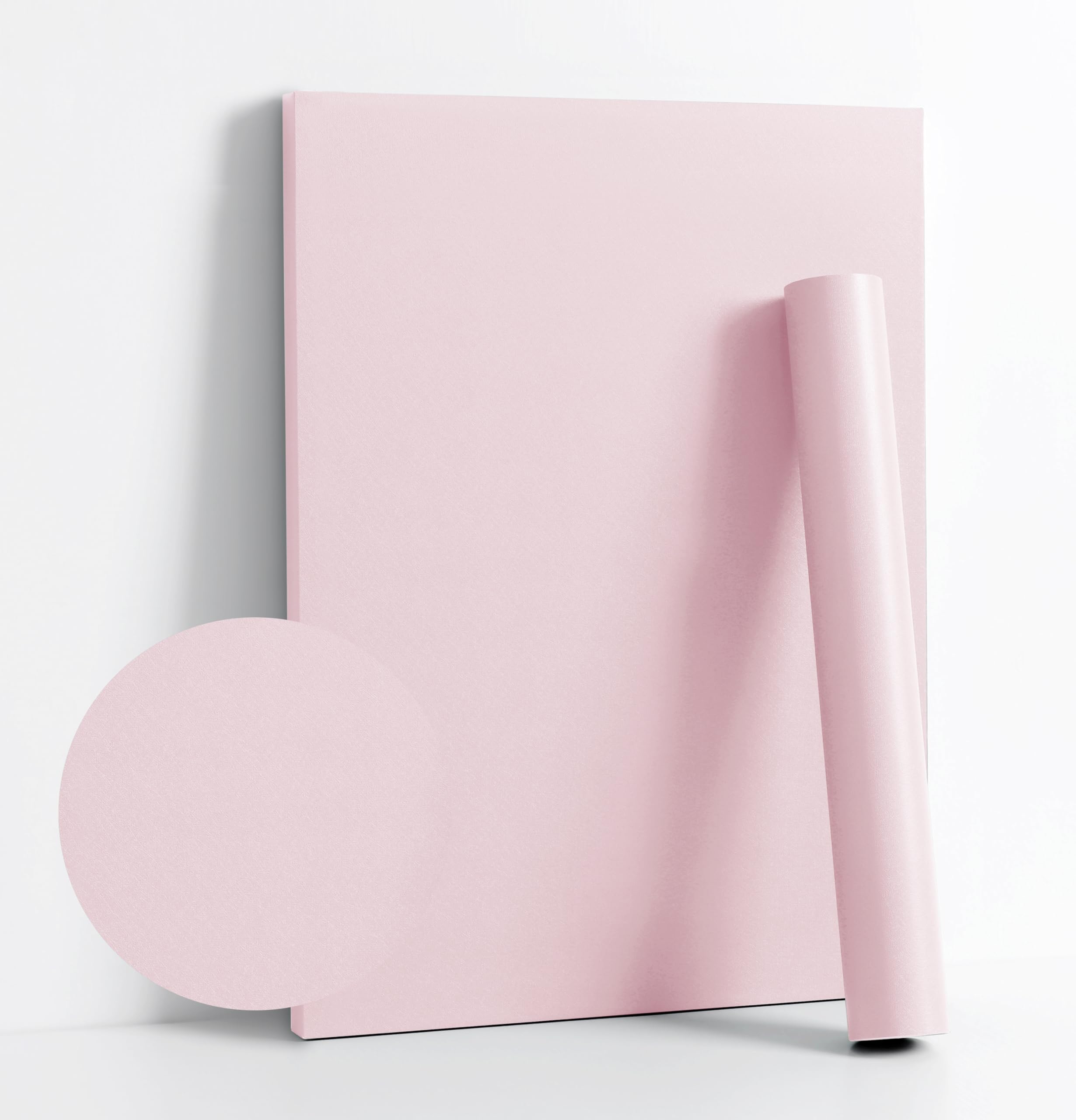 Dimoon 110''x17.7'' Pink Peel and Stick Wallpaper Contact Paper Modern Self Adhesive Wall Paper Removable Renter Friendly Textured Solid Color Shelf