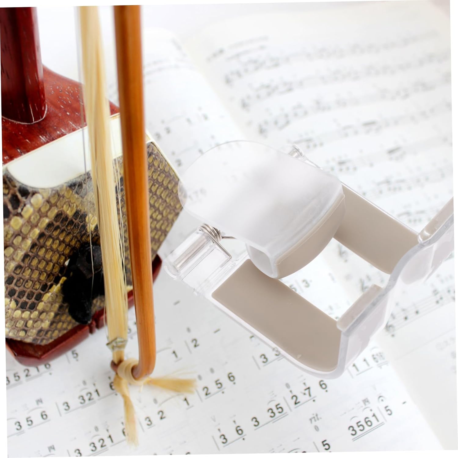 Erhu Waist Bracket Adjustable Acrylic Support Stand for Stable Playing image 4