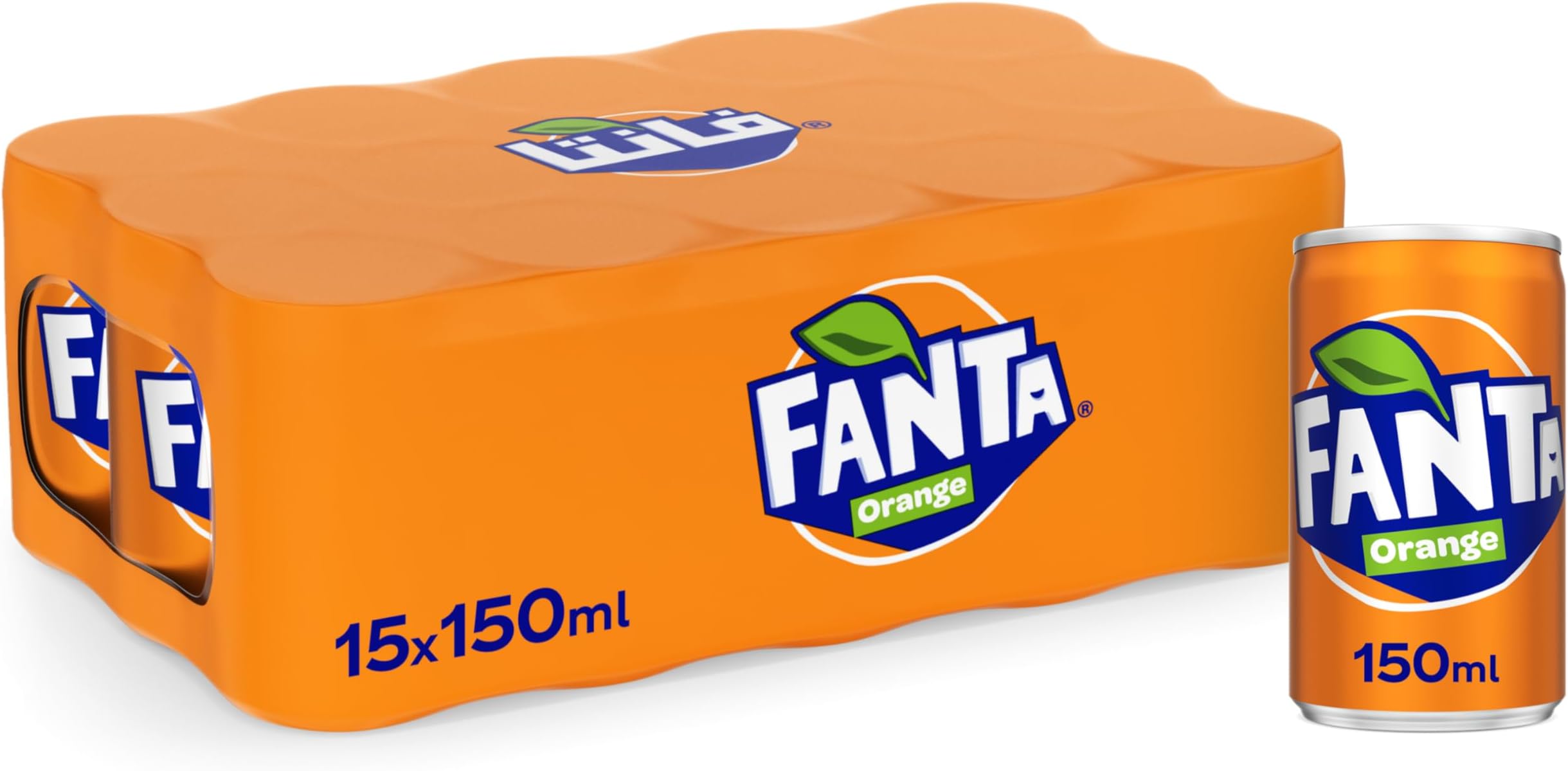 Orange, Carbonated Soft Drink, Can 150ml, Pack of 15