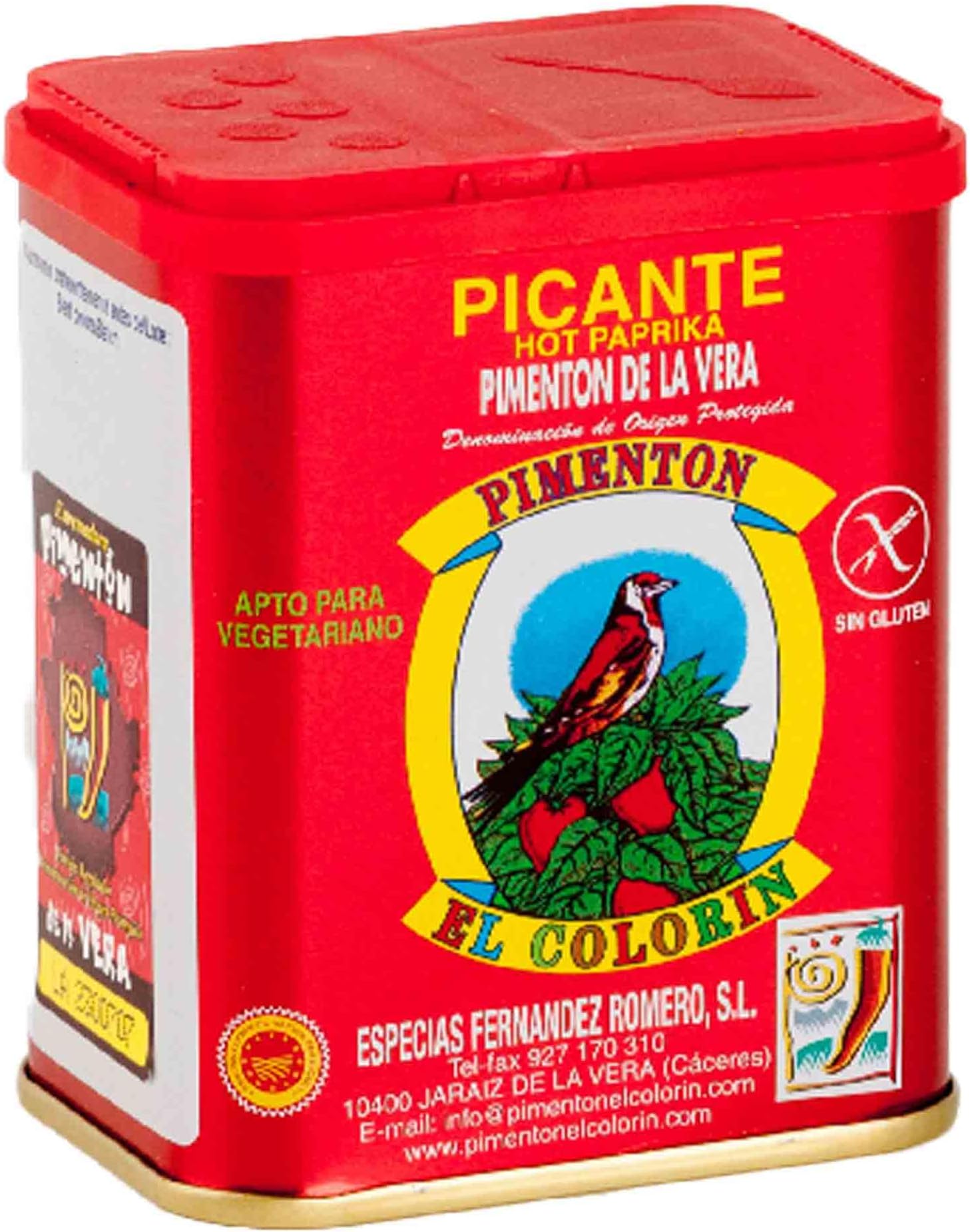 Hot Smoked Paprika - Pimenton El Colorin 125g - Gluten Free - Vegetarian & Vegan