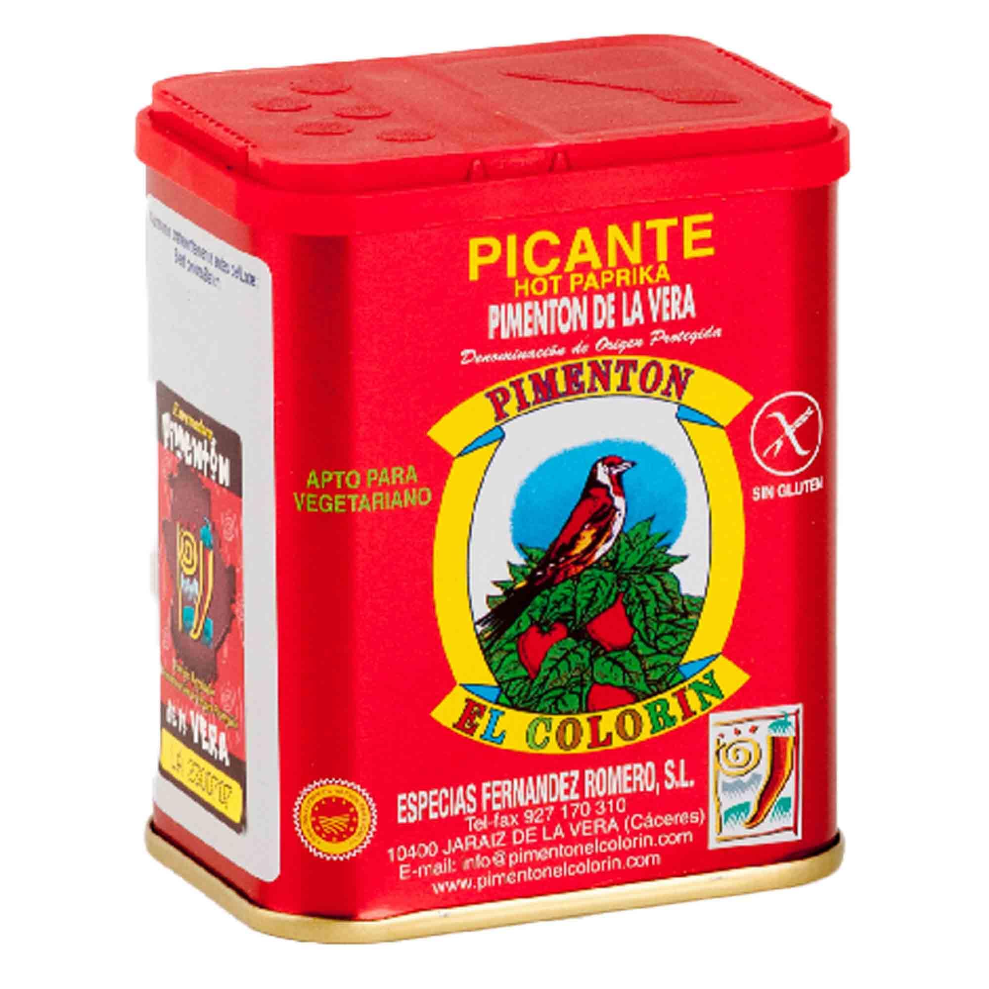 Hot Smoked Paprika - Pimenton El Colorin 125g - Gluten Free - Vegetarian & Vegan