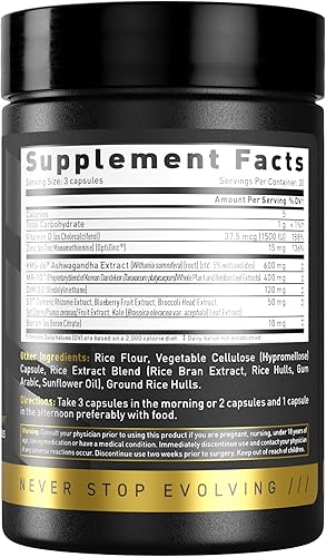 Miniatura 8 de Kaged Test Elite Cápsulas  Sin sabor  Potenciador de testosterona Ferodrox  Manejo hormonal premium  MR-10, KSM-66 Ashwagandha, S7 refuerzo de óxido