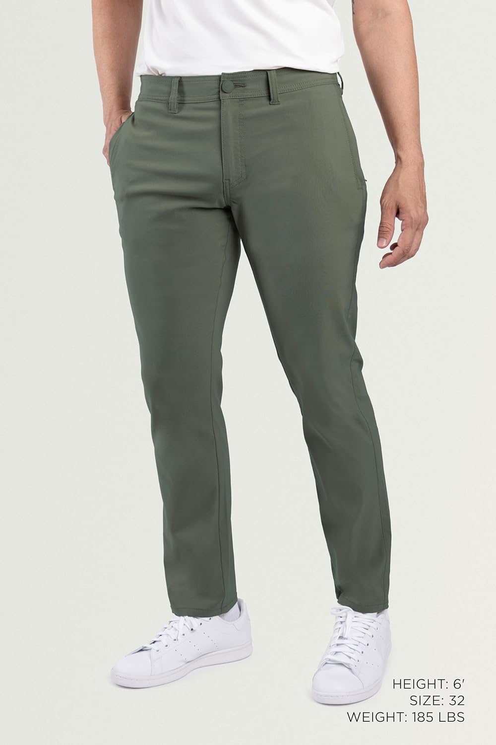 X RAY Stretch Slim Fit Golf Pants Men with Pockets - Tapered Lightweight Mens Golf Pants (Available in 30-38)