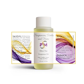Million Man Fragrance Oil - 1 Fl Oz Plastic Bottle (30ml)