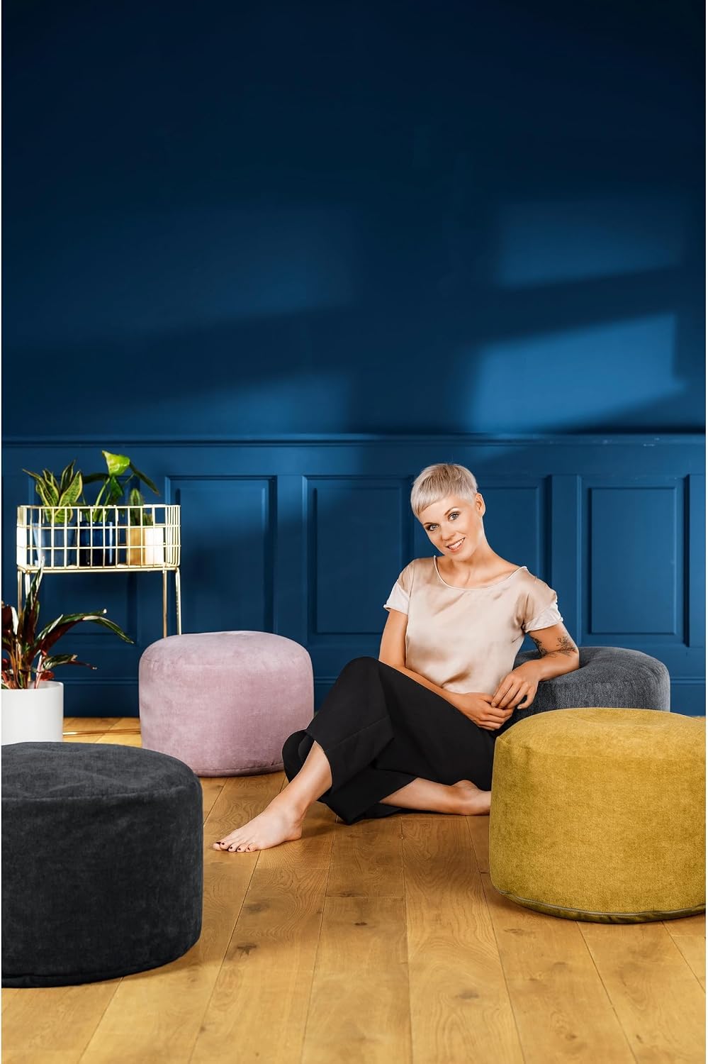 Alfa Dot.Com Beanbag Velour Black