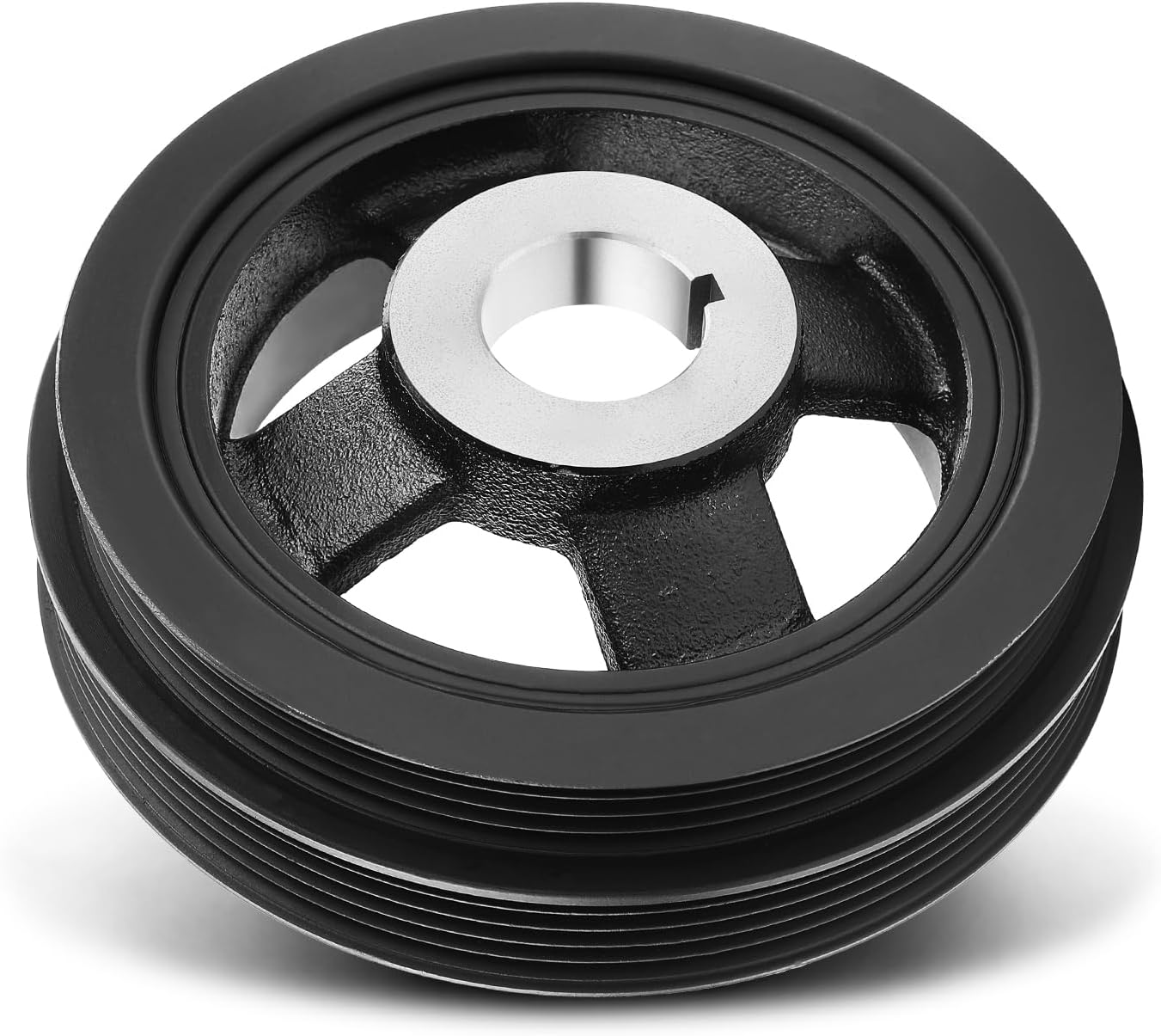 A-Premium Engine Harmonic Balancer Crankshaft Pulley Compatible with Mitsubishi Mirage 1996-2002, Lancer 2002-2007, SOHC L4 1.8L 2.0L, Replace# MD315454, MD373417