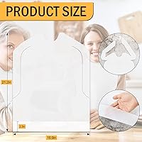 Vista 2 de Disposable Bibs, Adult Bibs for Women Men Waterproof & Oil-Proof, Plastic Bib for Elderly Clothing Protector