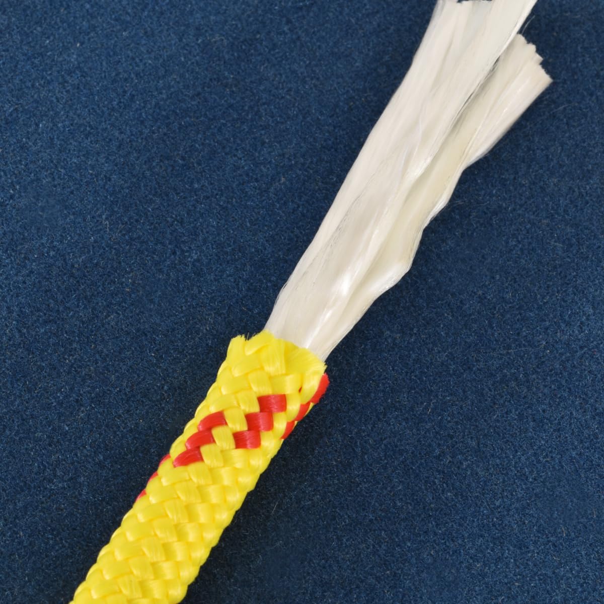 006006282 Treccia corit gialla, 10 mm - 10 mt, Corda intrecciata multiuso resistente ai raggi U.V. e all'abrasione, per attività all'aperto, giardino, mare, guinzagli e fai da te, rottura 1.050 kg