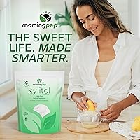 Vista 7 de Morning Pep - Edulcorante puro de xilitol de abedul (apto para dieta keto) sin regusto 1 libra (no de maíz) sin OMG Kosher sin gluten Producto