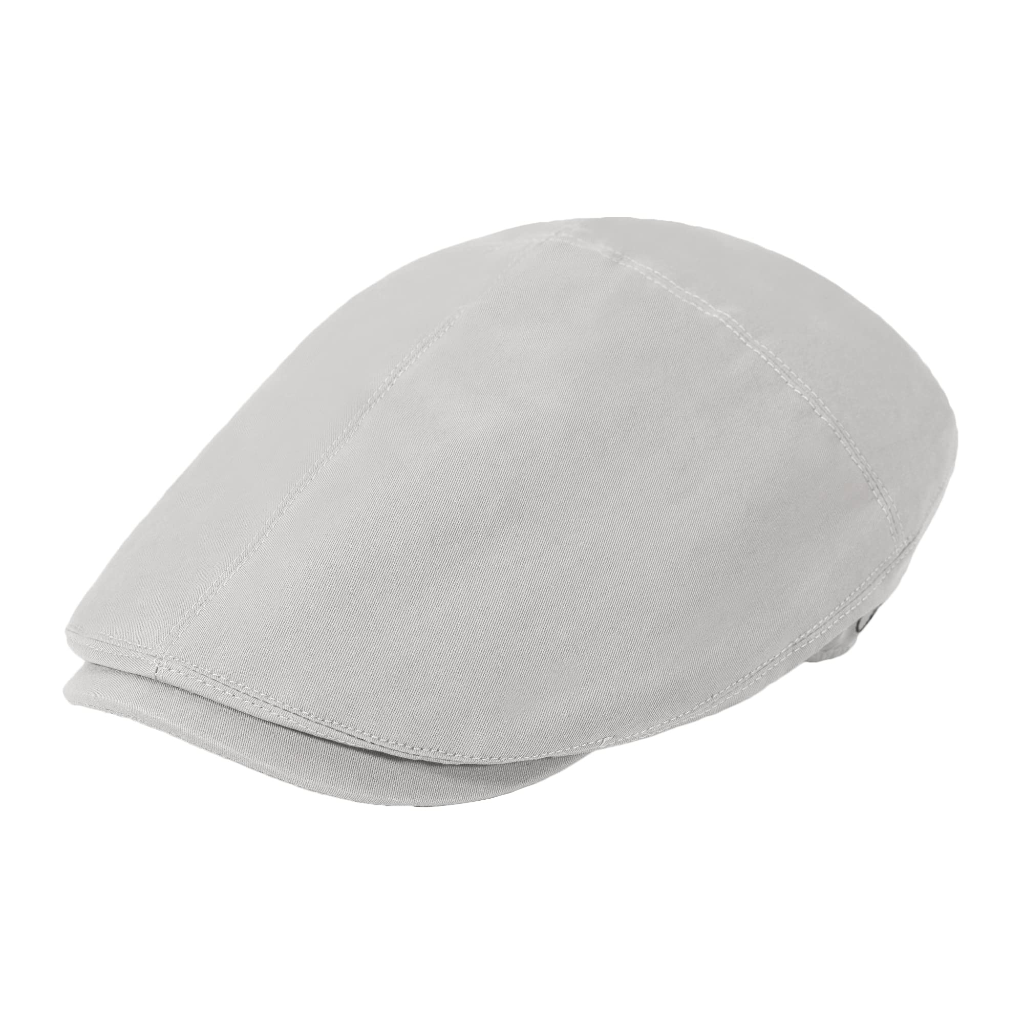 ZLYC Hombre Verano Algodón Ligero Respirable Boina Newsboy Casquillo Plano