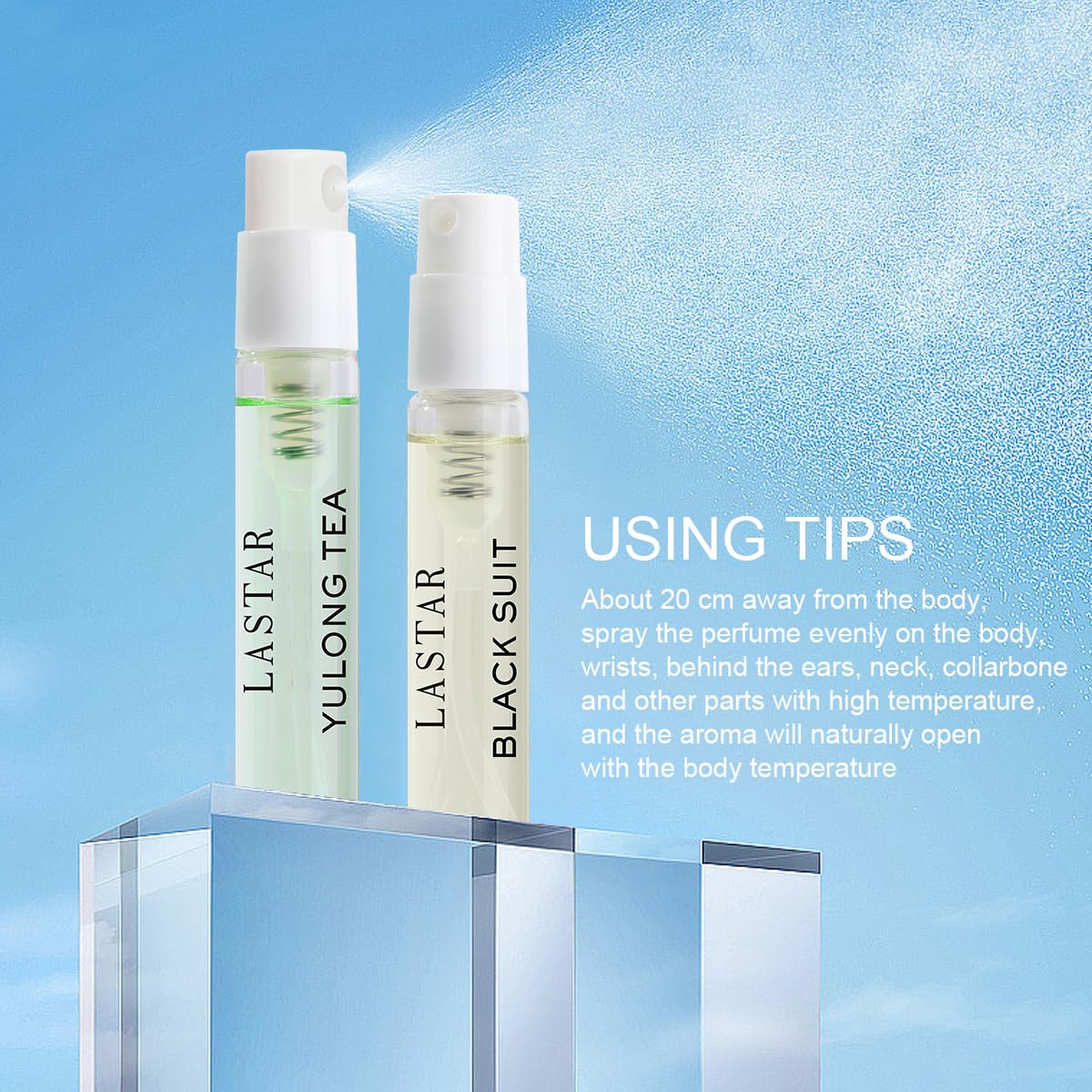 LASTAR Lot de 16 parfums, eau de parfum de voyage, spray pour le corps et parfums, convient pour un usage quotidien ou un rendez-vous, la Saint-Valentin, Halloween, Noël, femmes et hommes, 16 x 3 ml