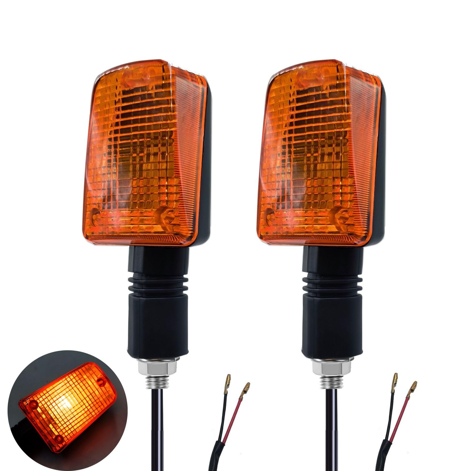 Amazon.com: VRWEARE 2pcs Motorcycle Turn Signals Light Fit for