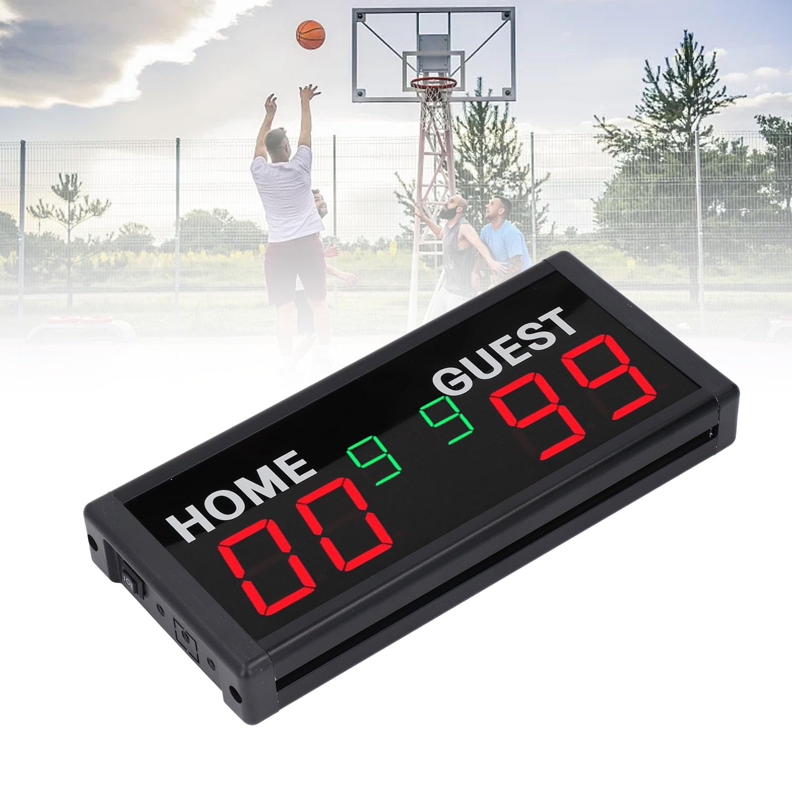 Tabellone Segnapunti Digitale LED da 1,8 Pollici Alimentato a Batteria per Giochi da Tavolo, Design Portatile e Multifunzione Adatto per Uso Interno