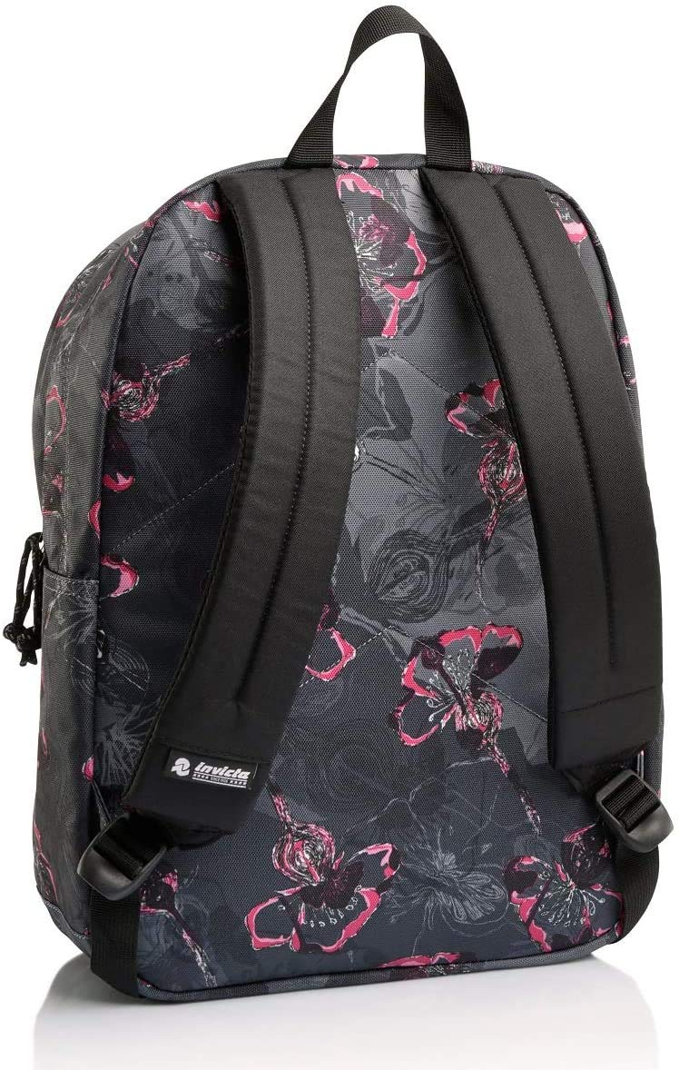 Zaino Seven SPA Invicta New Way ACT LOGO - Realizzato In Materiale Riciclato - Colore Nero, Chiusura Con Cerniera
