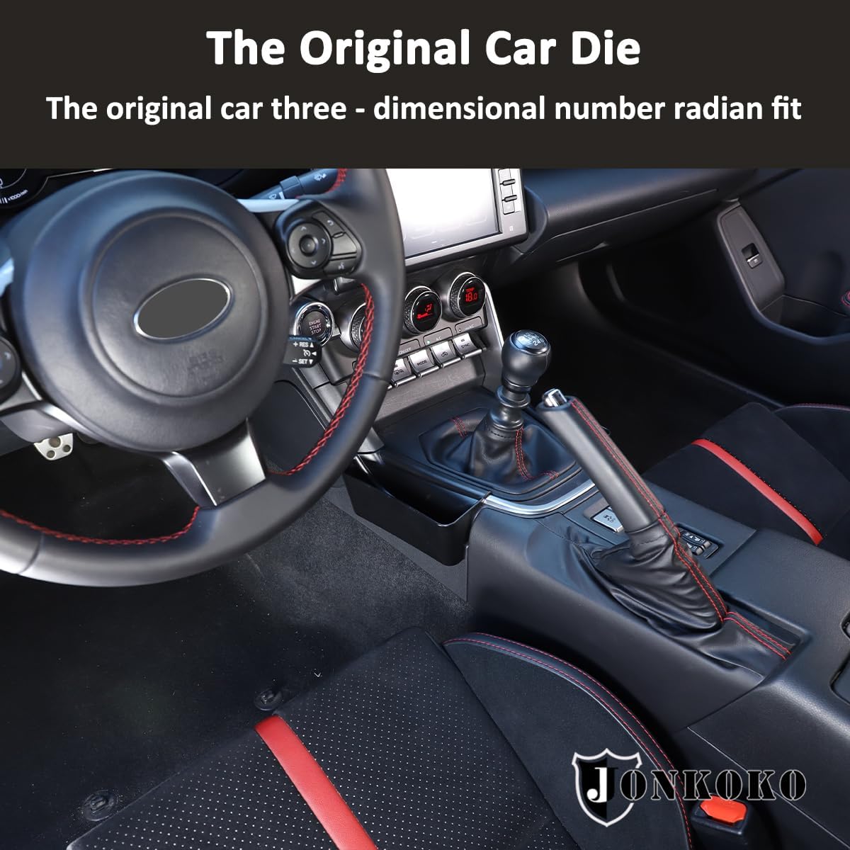 ABS Gear Shift Side Organizer Tray,Center Console Glove Box Organizer For Subaru BRZ Toyot@ 86 2022-2023 Center Console Organizer Storage Box Interior Accessories (Left+Right)